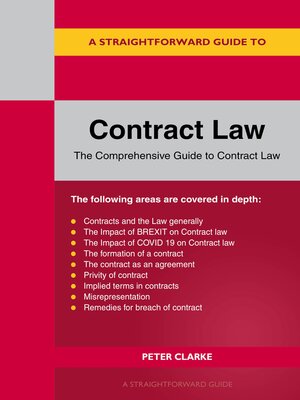 cover image of A Straightforward Guide to Contract Law
